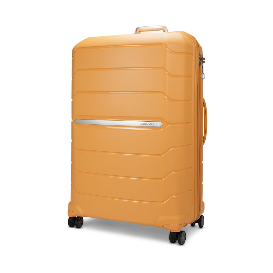 Samsonite Oc2lite 81cm Hardside Checked Suitcase Honey Gold Honey Gold