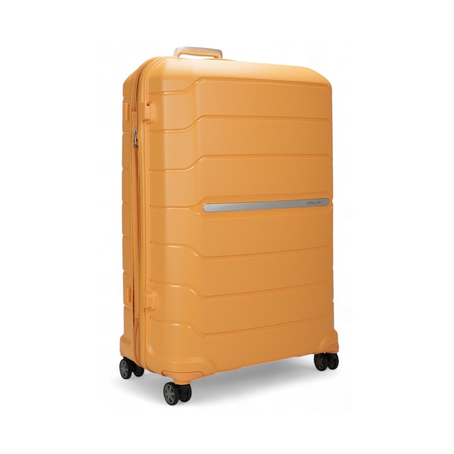 Samsonite Oc2lite 81cm Hardside Checked Suitcase Honey Gold Honey Gold