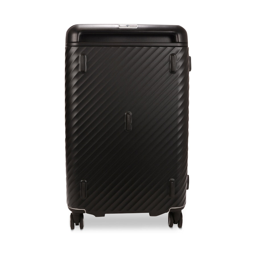 Samsonite Stem Trunk 70cm Hardside Checked Suitcase Black Black