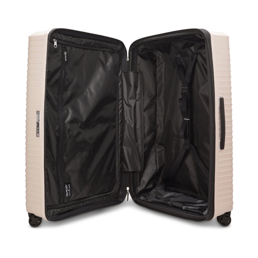 Samsonite Upscape 81cm Hardside Checked Suitcase Vanilla Vanilla