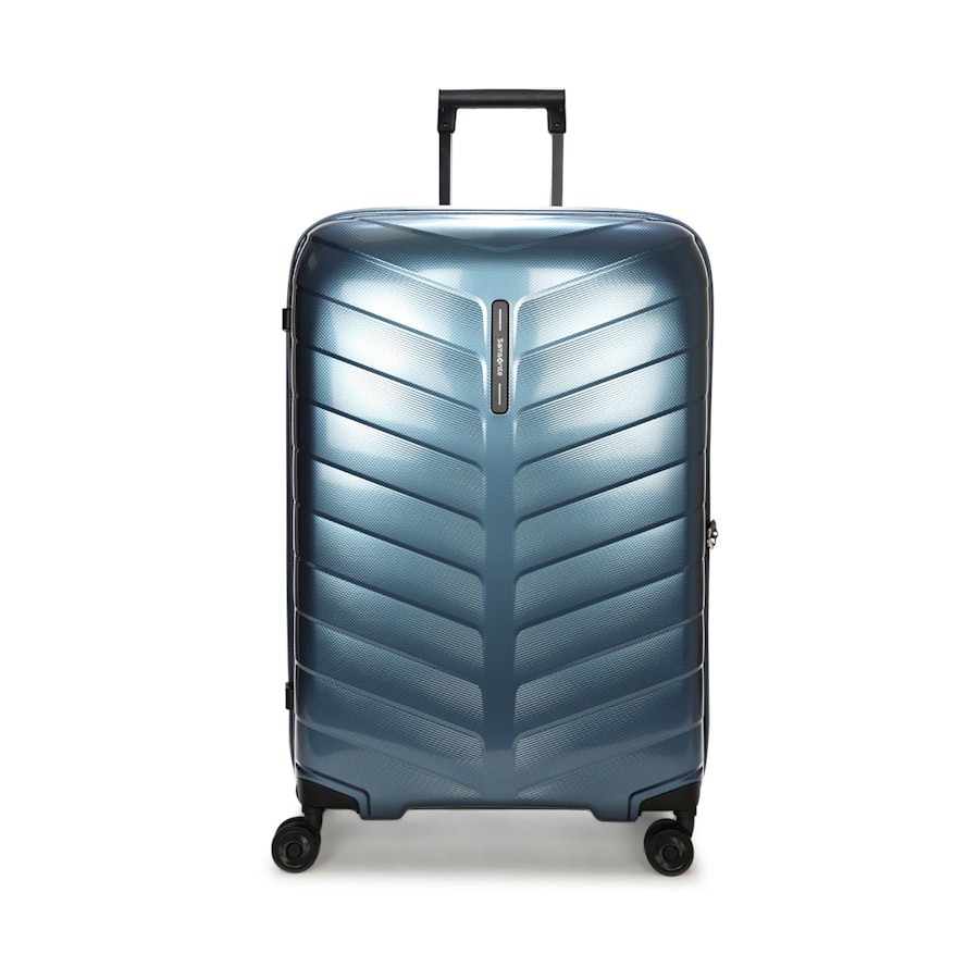 Samsonite Attrix 55cm & 75cm Hardside Luggage Set Steel Blue Steel Blue