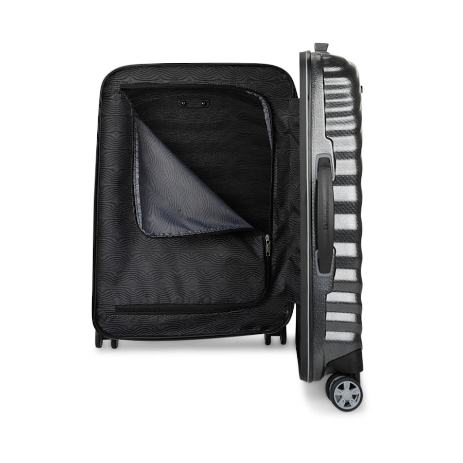 Samsonite Lite-Shock Sport 55cm CURV Carry-On Suitcase Black Black
