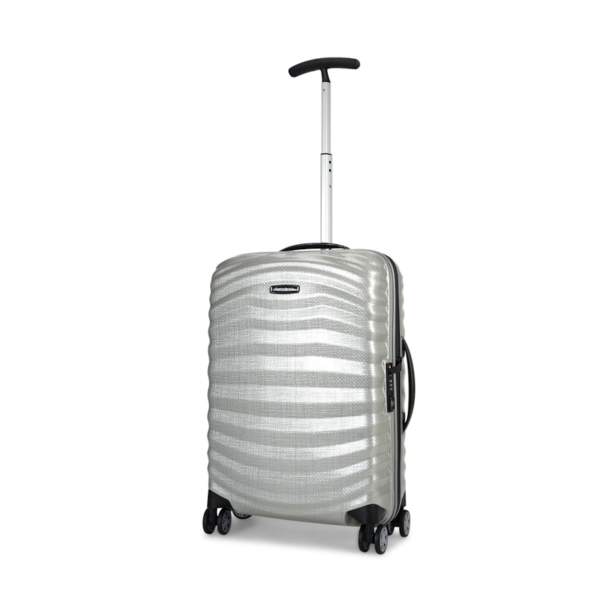 Samsonite Lite-Shock Sport 55cm CURV Carry-On Suitcase Silver Silver
