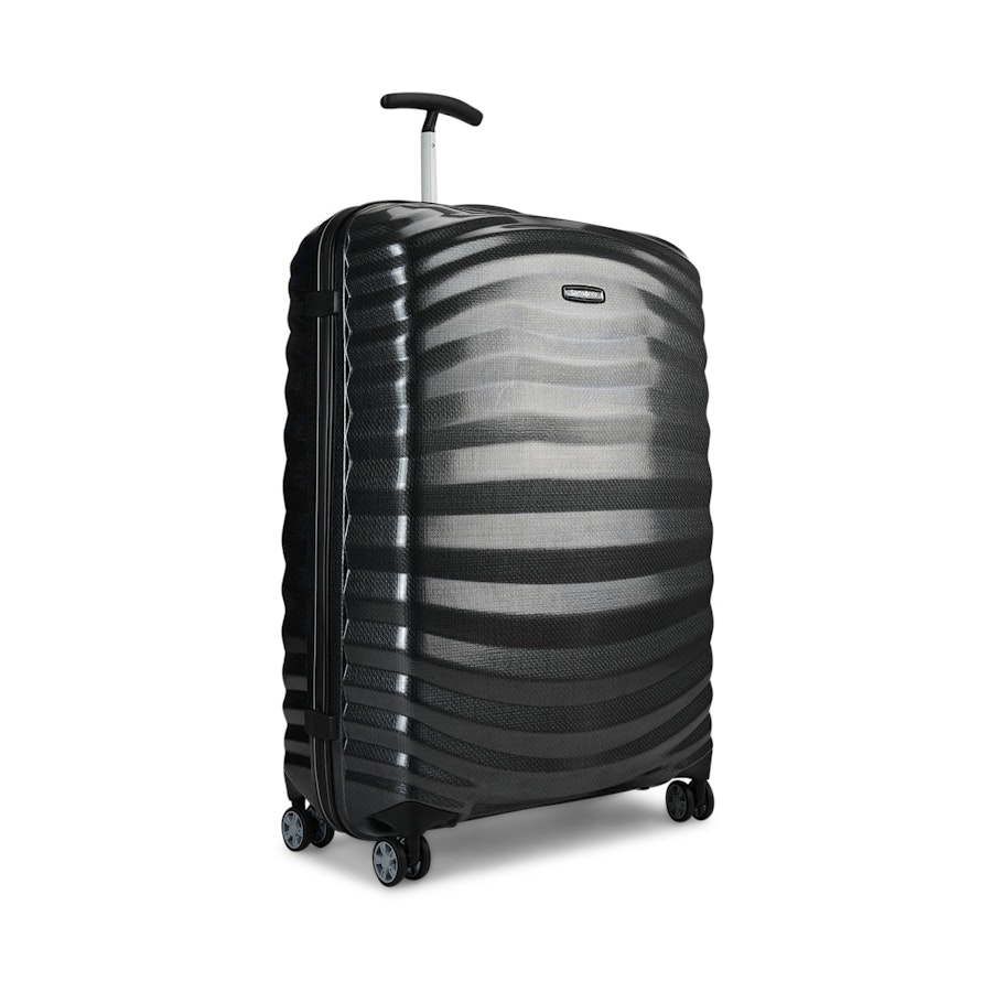 Samsonite Lite-Shock Sport 75cm CURV Checked Suitcase Black Black