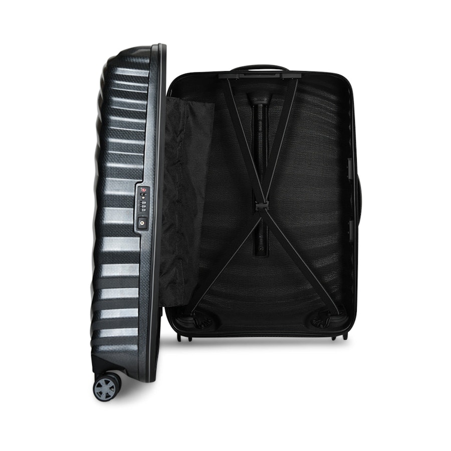 Samsonite Lite-Shock Sport 55cm & 75cm CURV Luggage Set Black Black