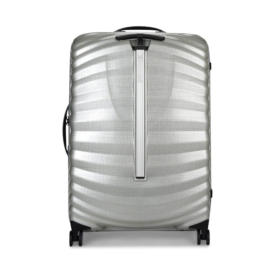 Samsonite Lite-Shock Sport 75cm CURV Checked Suitcase Silver Silver