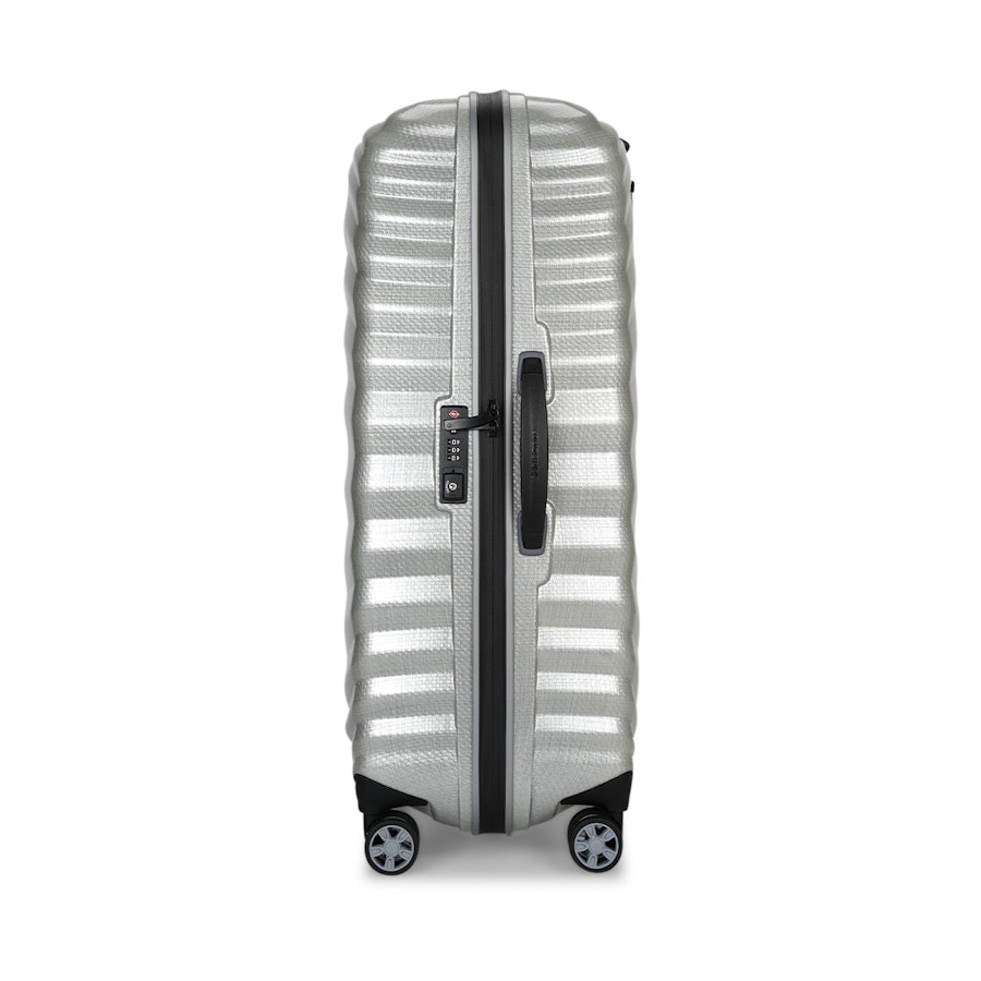 Samsonite Lite-Shock Sport 75cm CURV Checked Suitcase Silver Silver