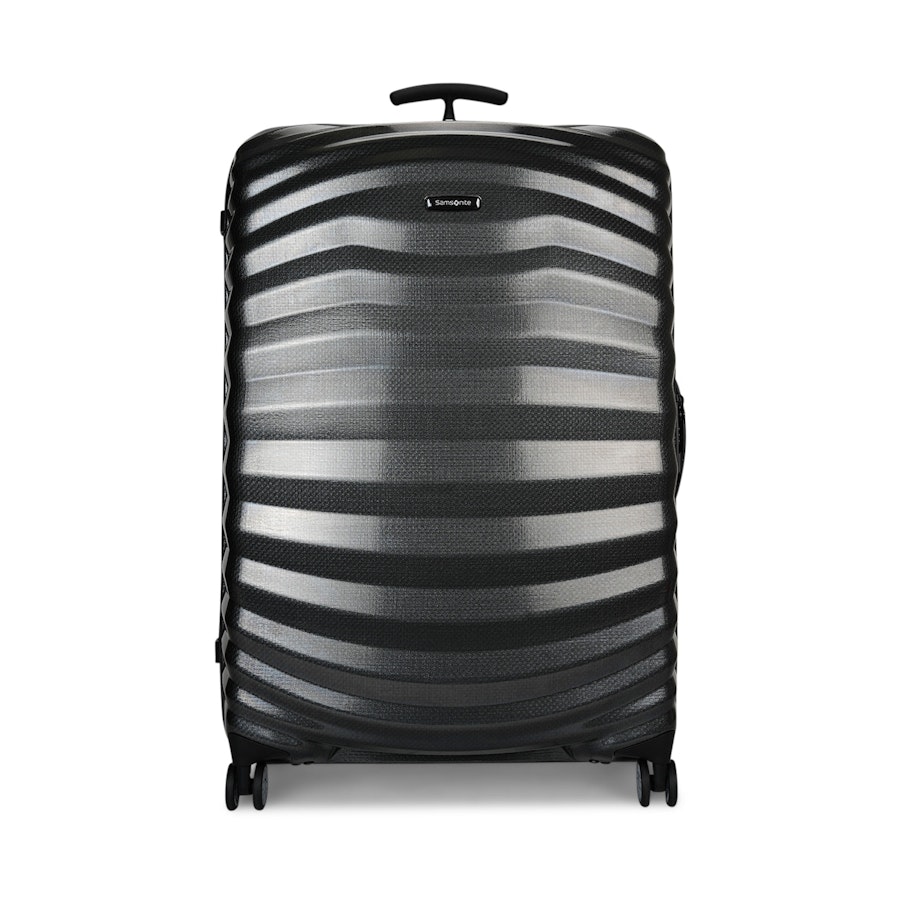 Samsonite Lite-Shock Sport 81cm CURV Checked Suitcase Black Black