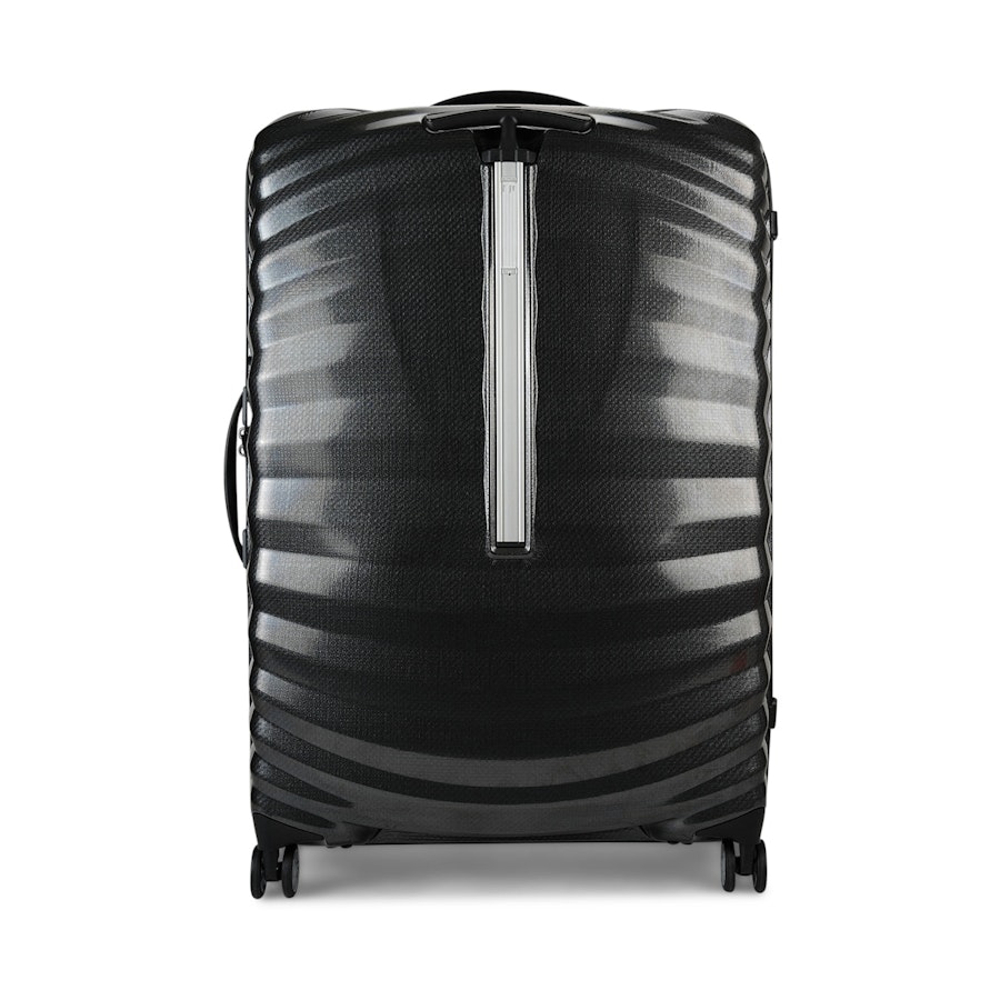 Samsonite Lite-Shock Sport 81cm CURV Checked Suitcase Black Black