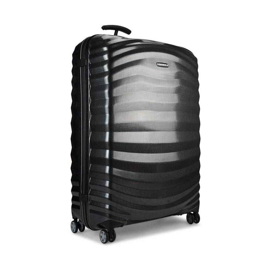 Samsonite Lite-Shock Sport 81cm CURV Checked Suitcase Black Black