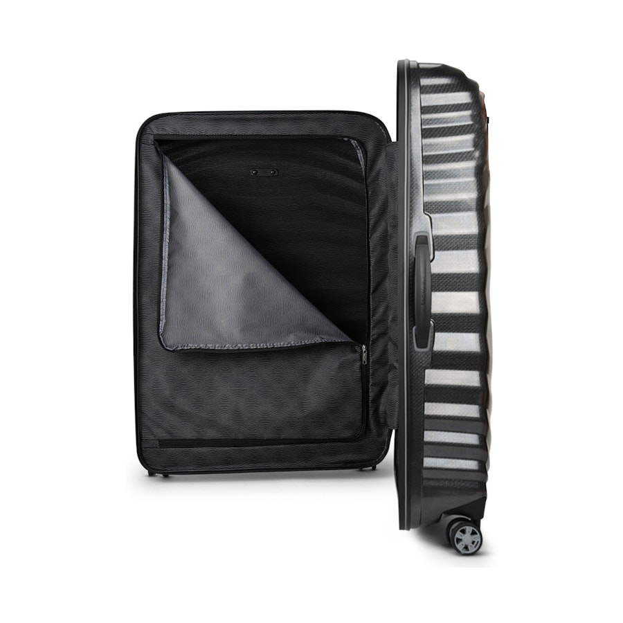 Samsonite Lite-Shock Sport 81cm CURV Checked Suitcase Black Black