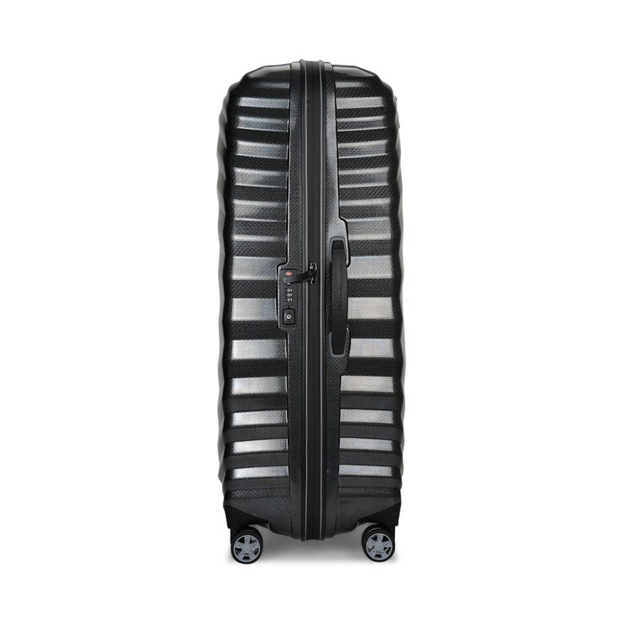 Samsonite Lite-Shock Sport 81cm CURV Checked Suitcase Black Black