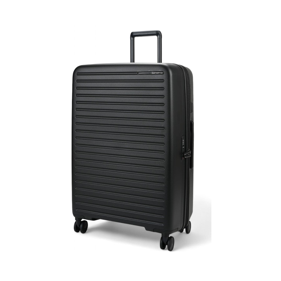 Samsonite Restackd 55cm & 75cm Hardside Luggage Set Black Black