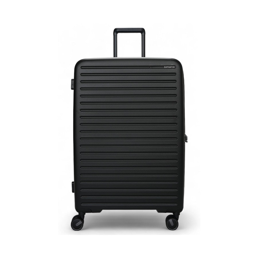 Samsonite Restackd 55cm & 75cm Hardside Luggage Set Black Black