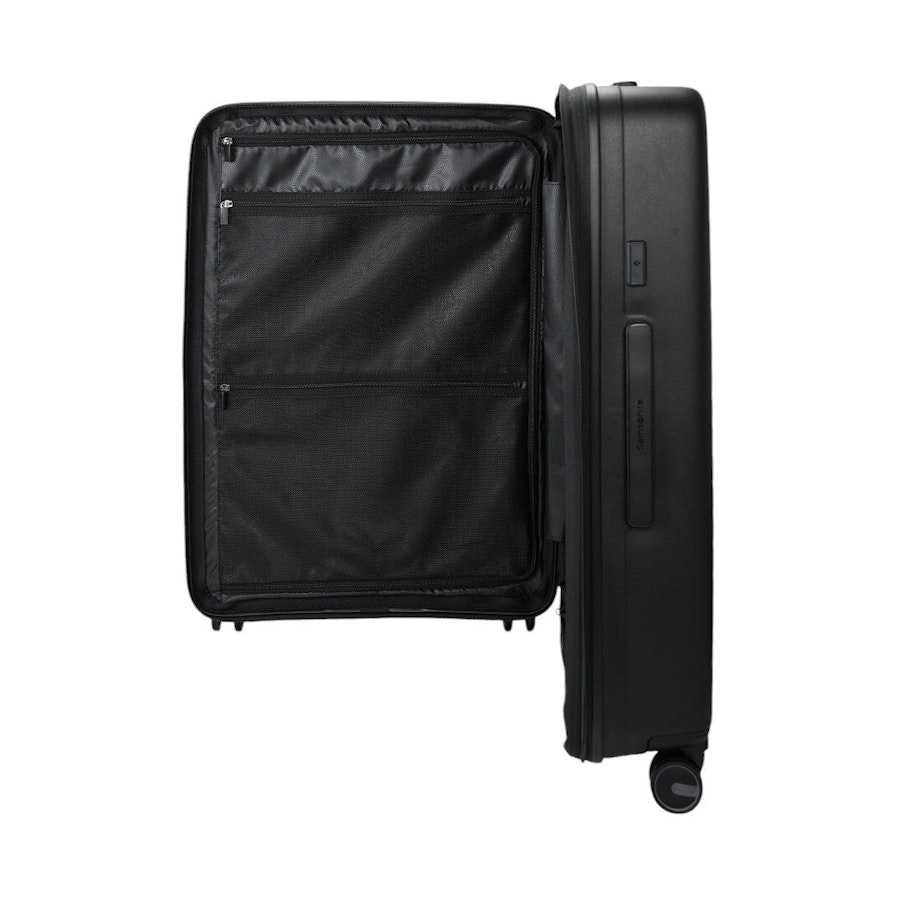 Samsonite Restackd 55cm & 75cm Hardside Luggage Set Black Black
