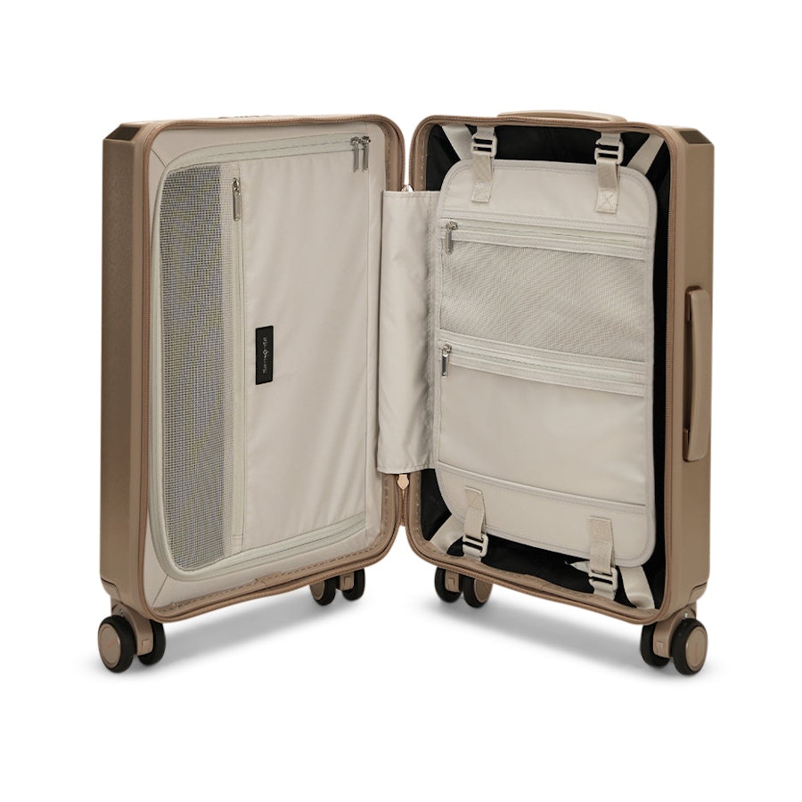Samsonite Evoa Z 55cm Hardside Carry-On Suitcase Ivory Gold Ivory Gold