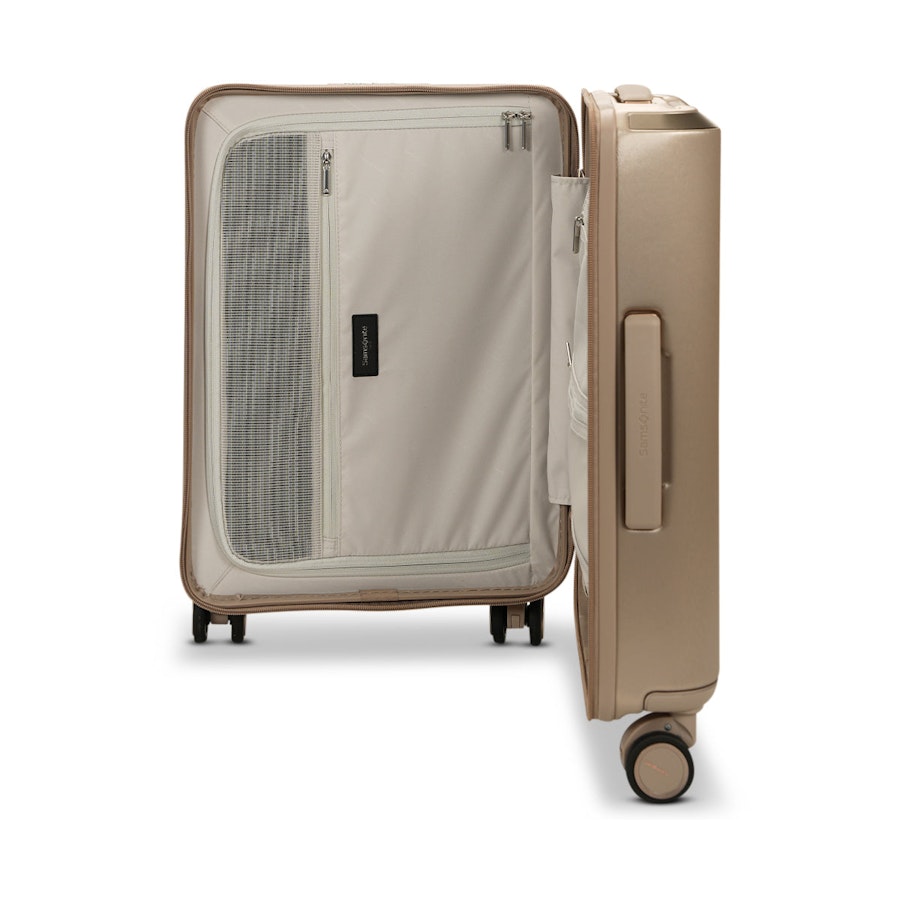Samsonite Evoa Z 55cm Hardside Carry-On Suitcase Ivory Gold Ivory Gold