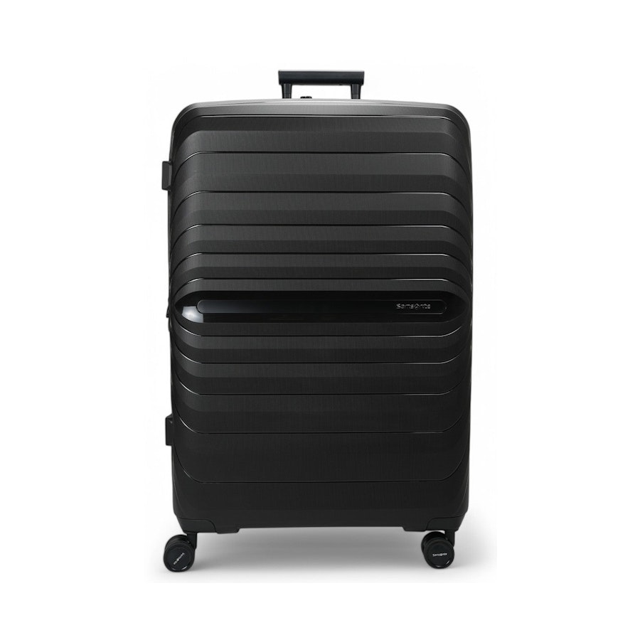 Samsonite Octolite Neo 81cm Hardside Checked Suitcase Black Black