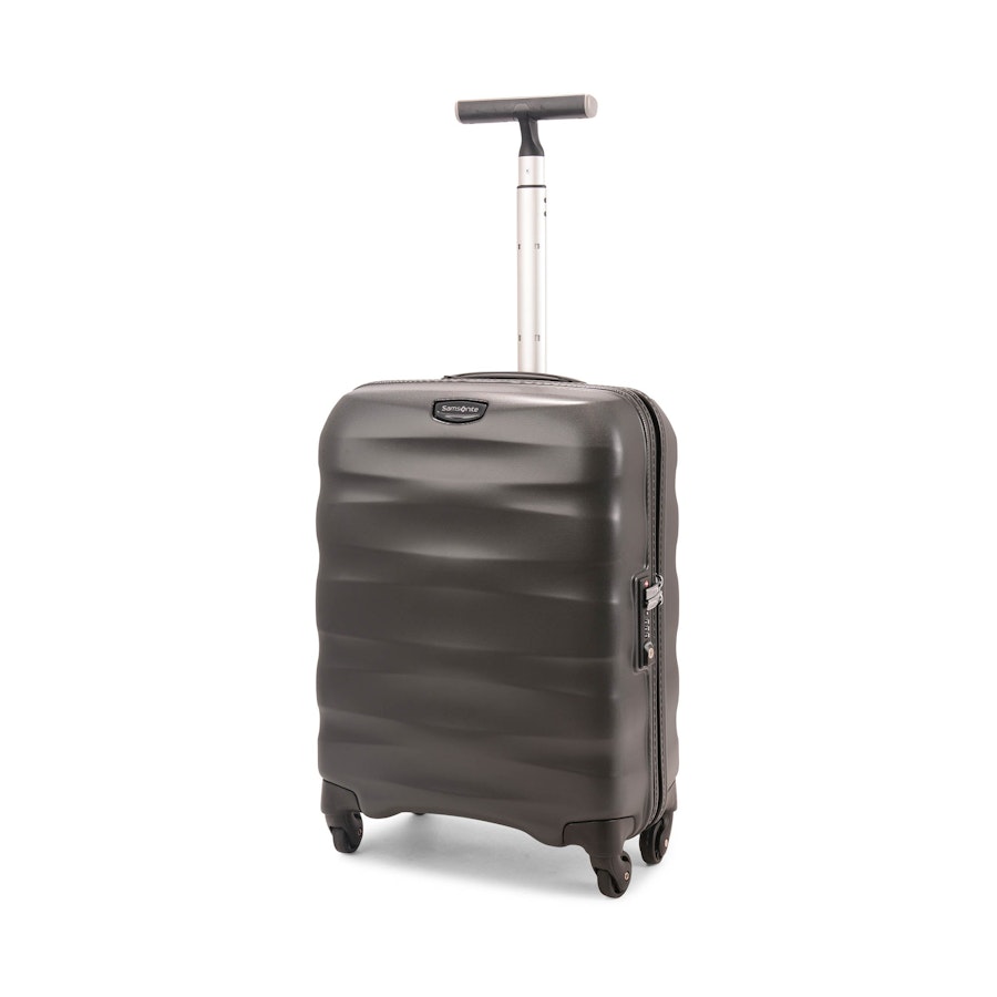 Samsonite Engenero Diamond 55cm Hardside Carry-On Spinner Suitcase Black Black