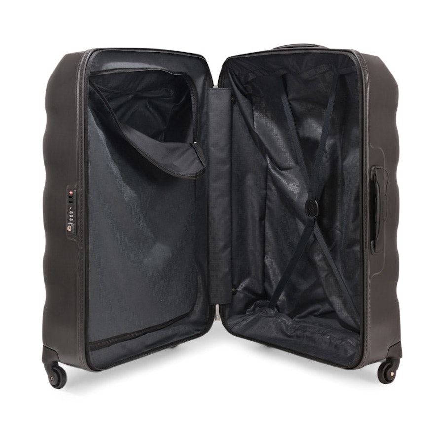 Samsonite Engenero Diamond 55cm, 69cm & 75cm Hardside Luggage Set Black Black