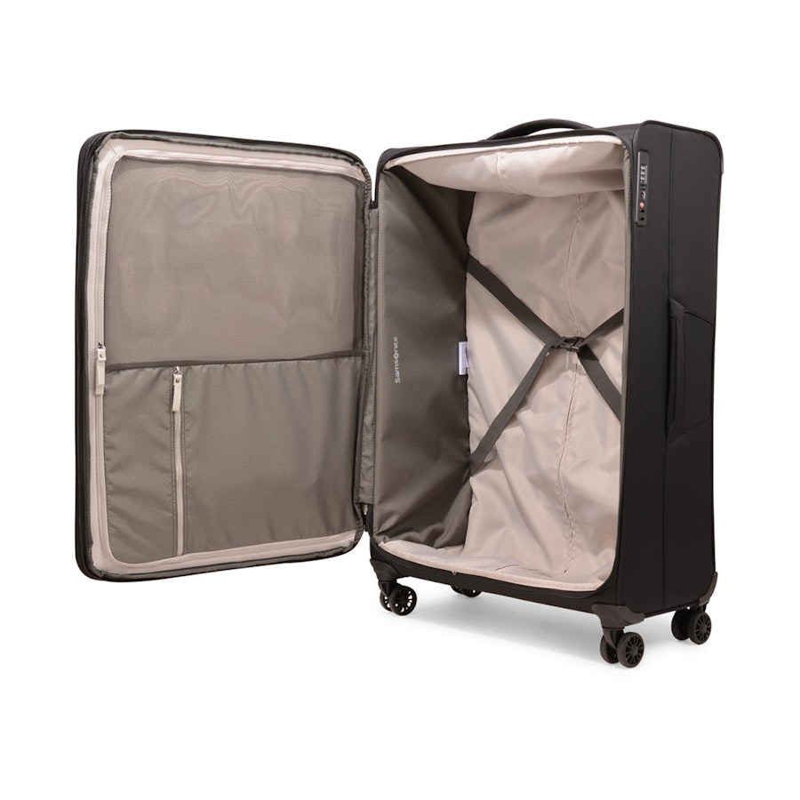 Samsonite 72 HOURS DLX 78cm Softside Spinner Suitcase Black Black