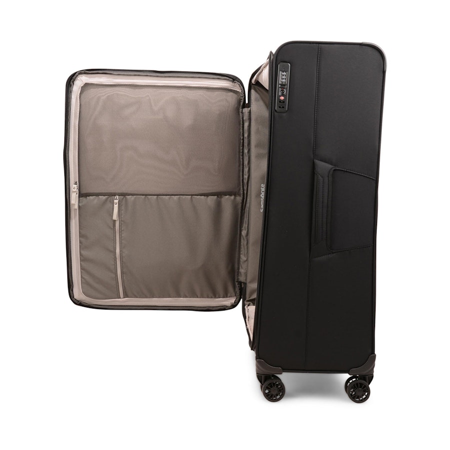 Samsonite 72 HOURS DLX 78cm Softside Spinner Suitcase Black Black