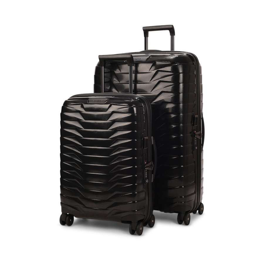 Samsonite Proxis 55cm & 75cm Hardside Luggage Set Black Black