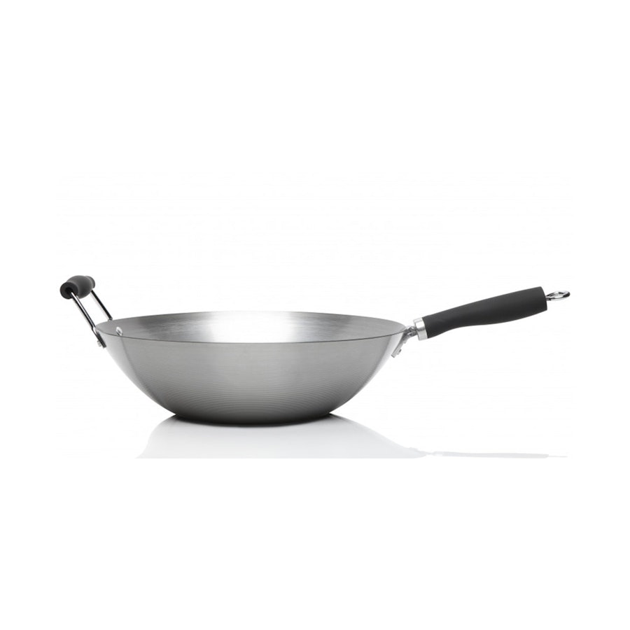 Stanley Rogers 35cm Carbon Steel Wok Steel Steel