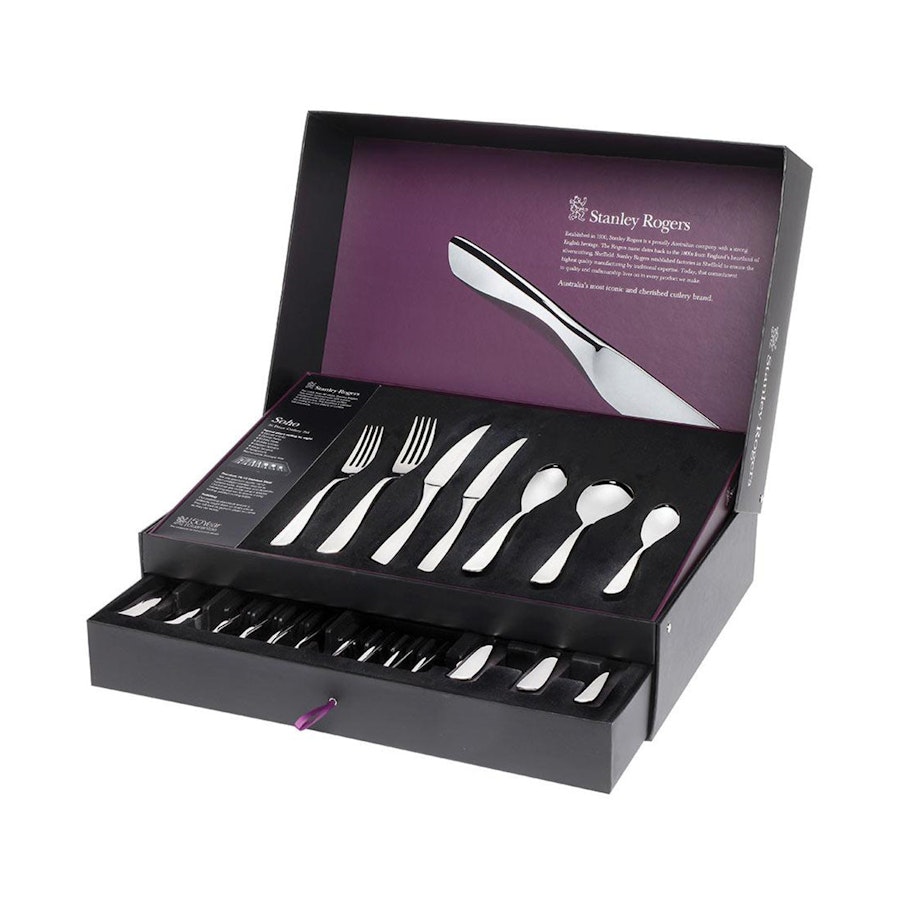 Stanley Rogers Soho 56 Piece Cutlery Set Stainless Steel Stainless Steel