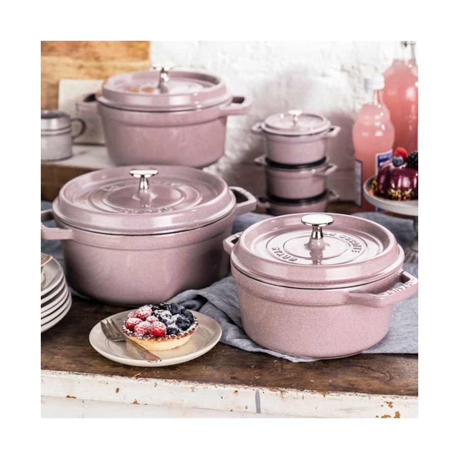 Staub 20cm (2.2L) Round Cocotte Blossom Blossom