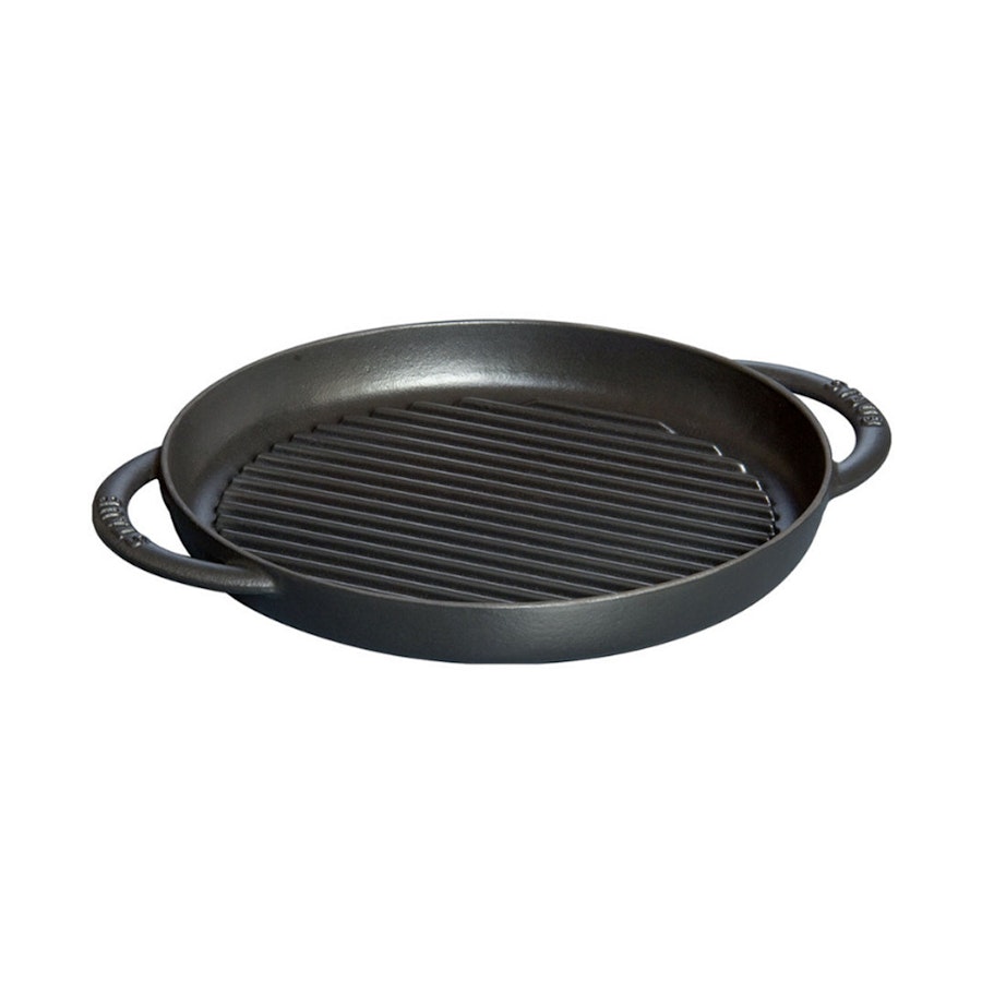 Staub 26cm Pure Grill Pan Black Black