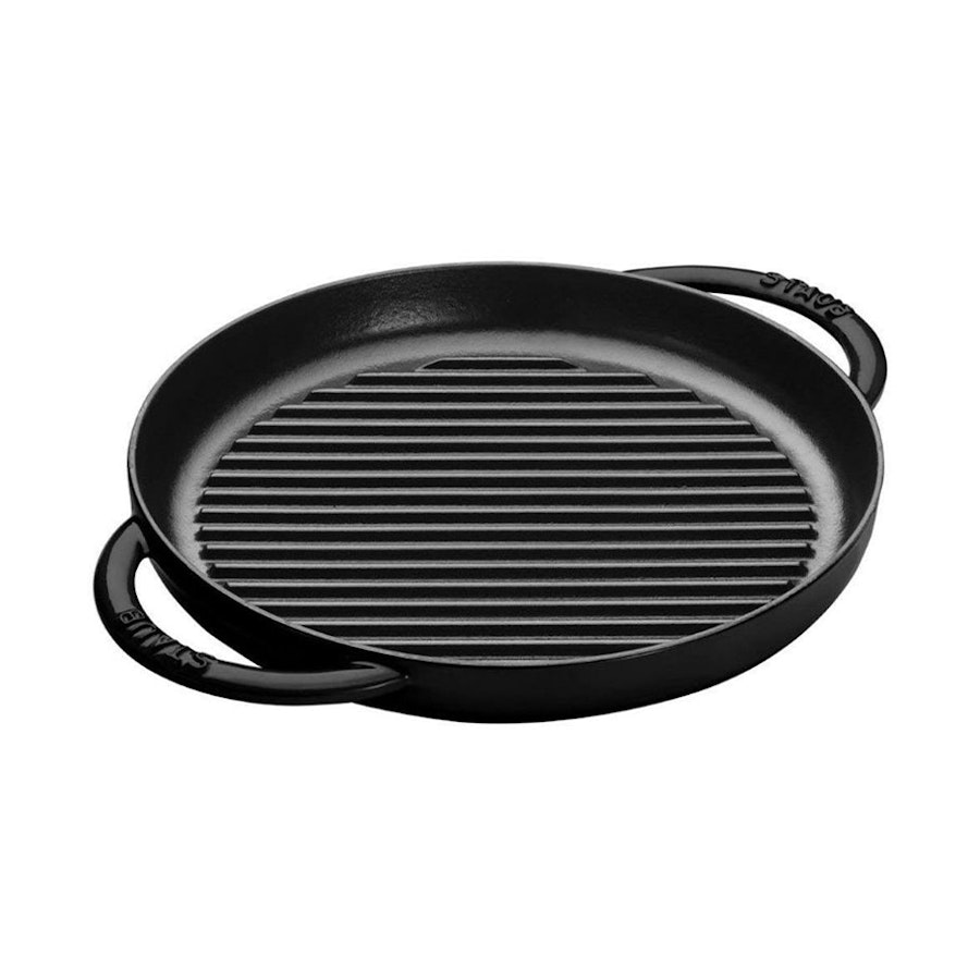 Staub 26cm Pure Grill Pan Black Black