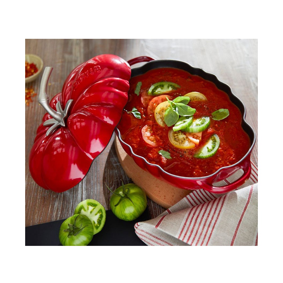 Staub 25cm (2.9L) Tomato Cocotte Cherry Red Cherry Red