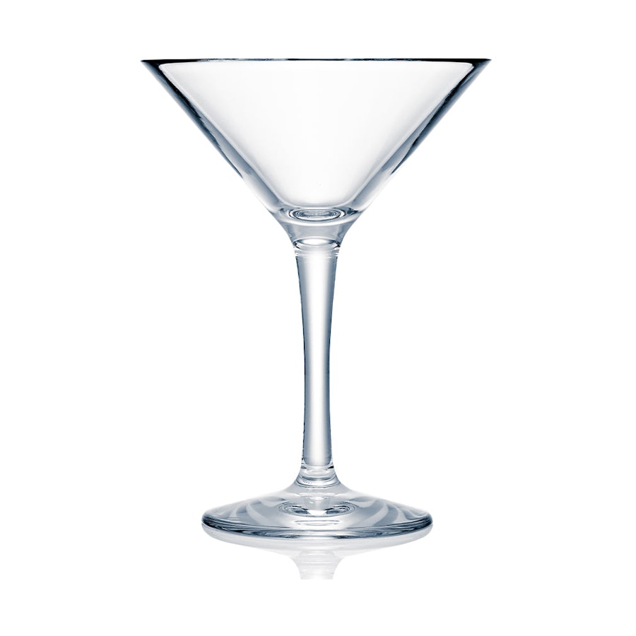 Strahl Design+ 240ml Plastic Martini Glass Set of 4 Clear Clear