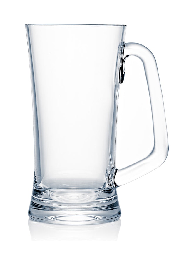 Strahl Design+ 512ml Plastic Beer Mug Set of 4 Clear Clear