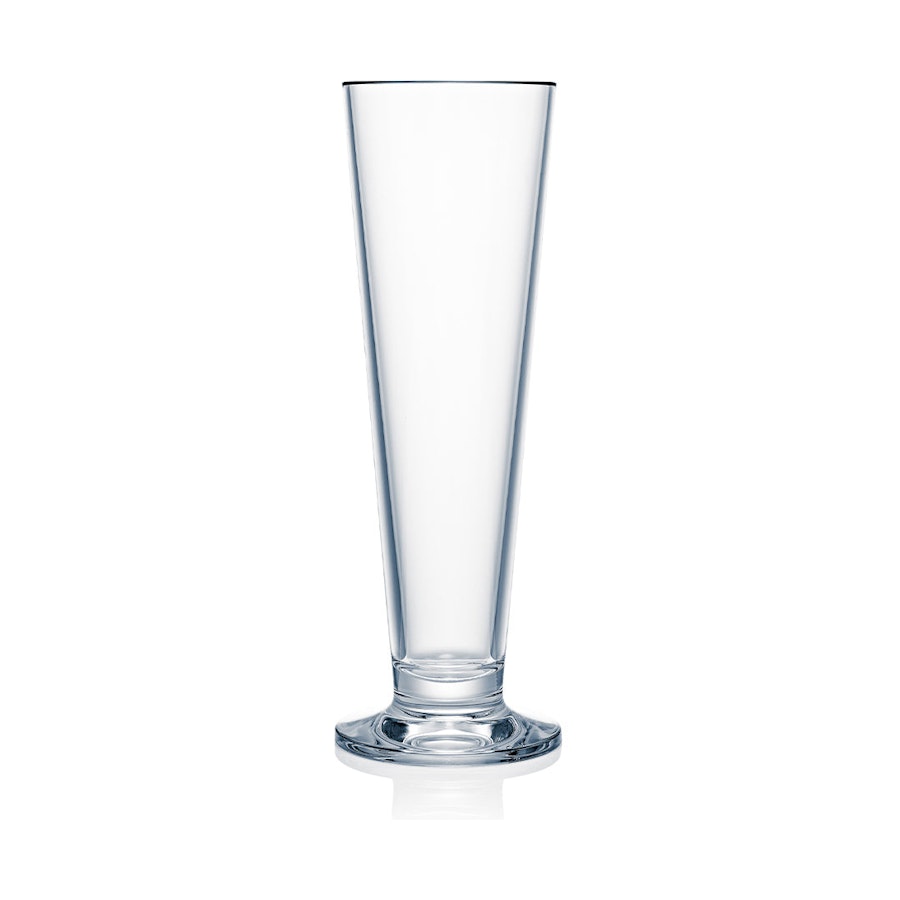 Strahl Design+ 414ml Plastic Pilsner Glass 4 Pack Clear Clear