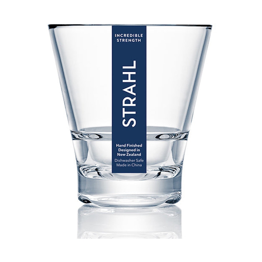 Strahl CapellaStack 147ml Plastic Rocks Tumbler Set of 4 Clear Clear