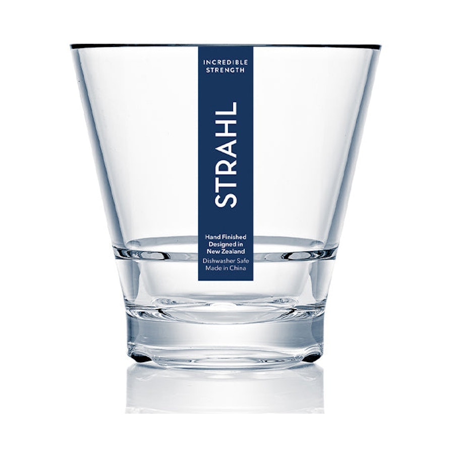 Strahl CapellaStack 266ml Plastic Rocks Tumbler Set of 4 Clear Clear