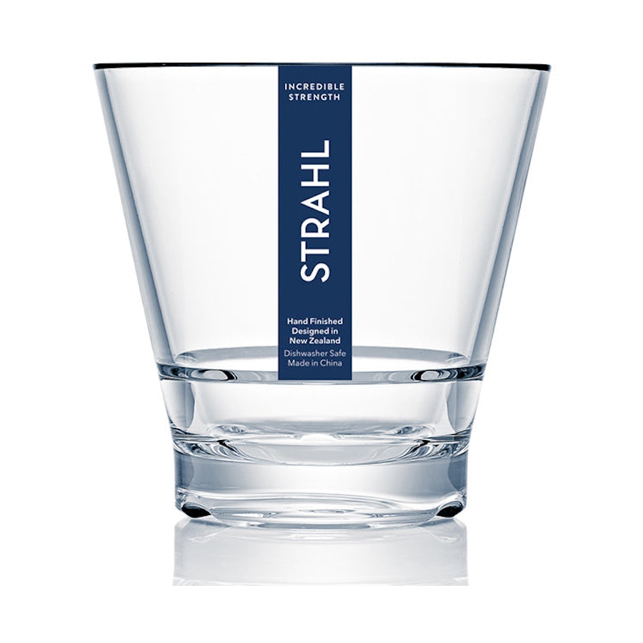 Strahl CapellaStack 355ml Plastic Rocks Tumbler Gift Pack of 4 Clear Clear