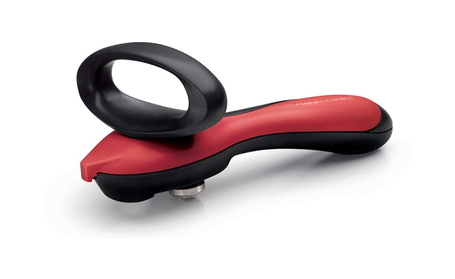 Tupperware Ergologics Smooth Edge Can Opener Red Red