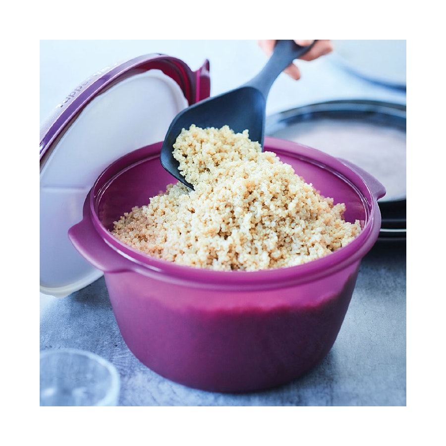 Tupperware Microwave Rice Cooker Large Purple Purple