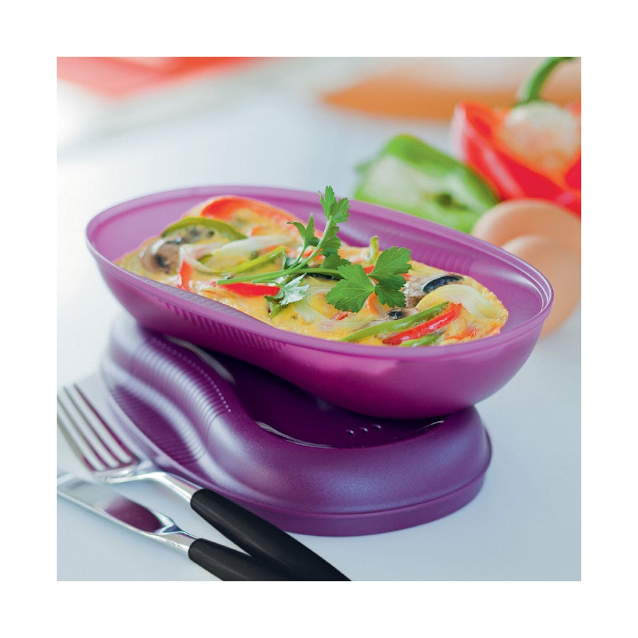 Tupperware Microwave Omelette Maker Purple Purple