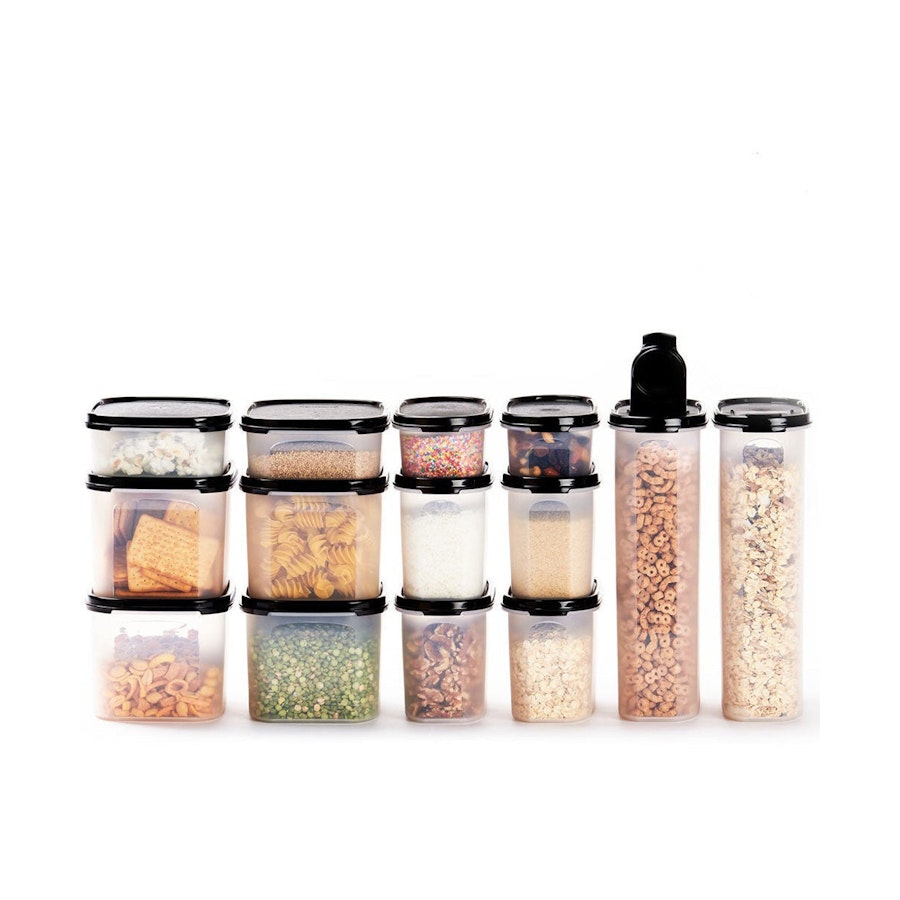 Tupperware Modular Mates Pantry Stacker Black Black