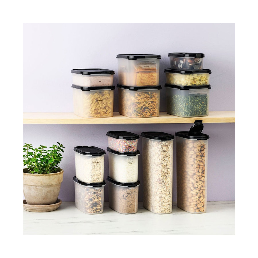 Tupperware Modular Mates Pantry Stacker Black Black