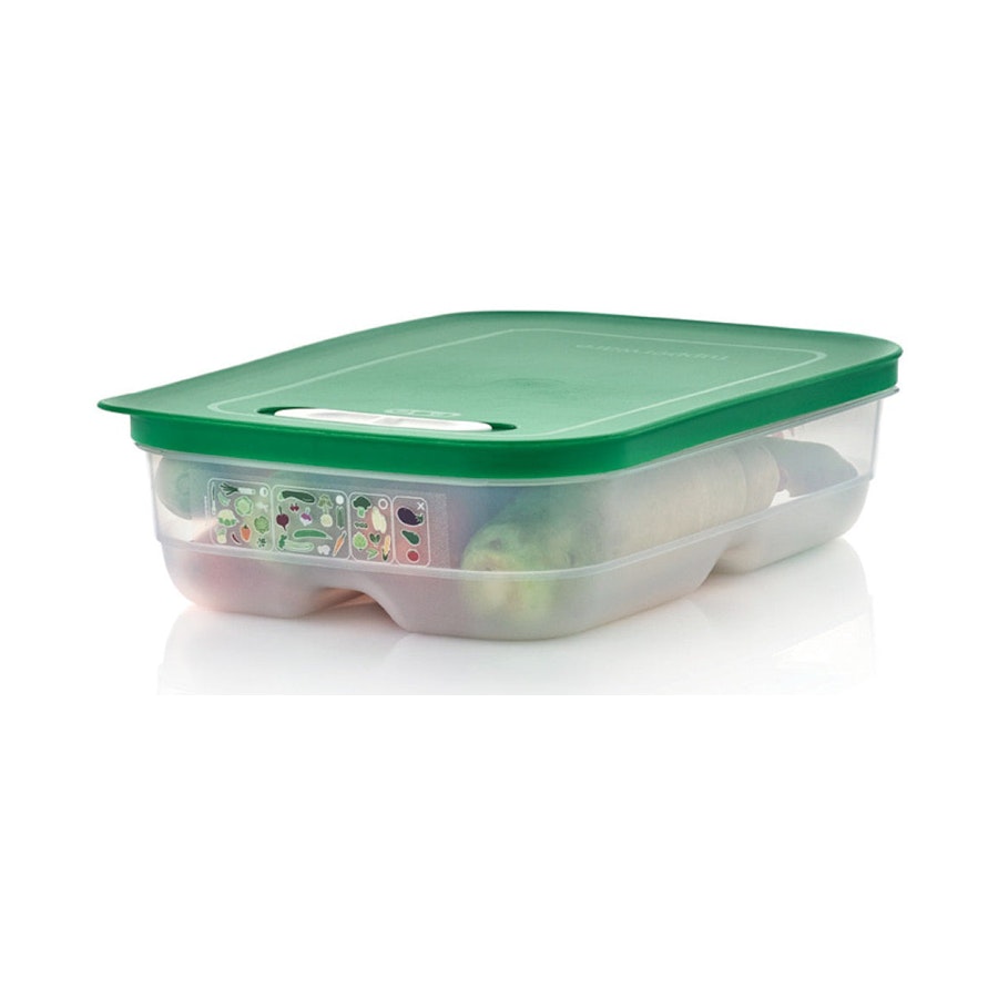 Tupperware VentSmart Rectangle Medium Low 1.8L Container (Set of 4) Green Green