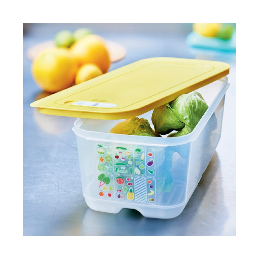 Tupperware VentSmart Rectangle Large High 6.1L Container Yellow Yellow