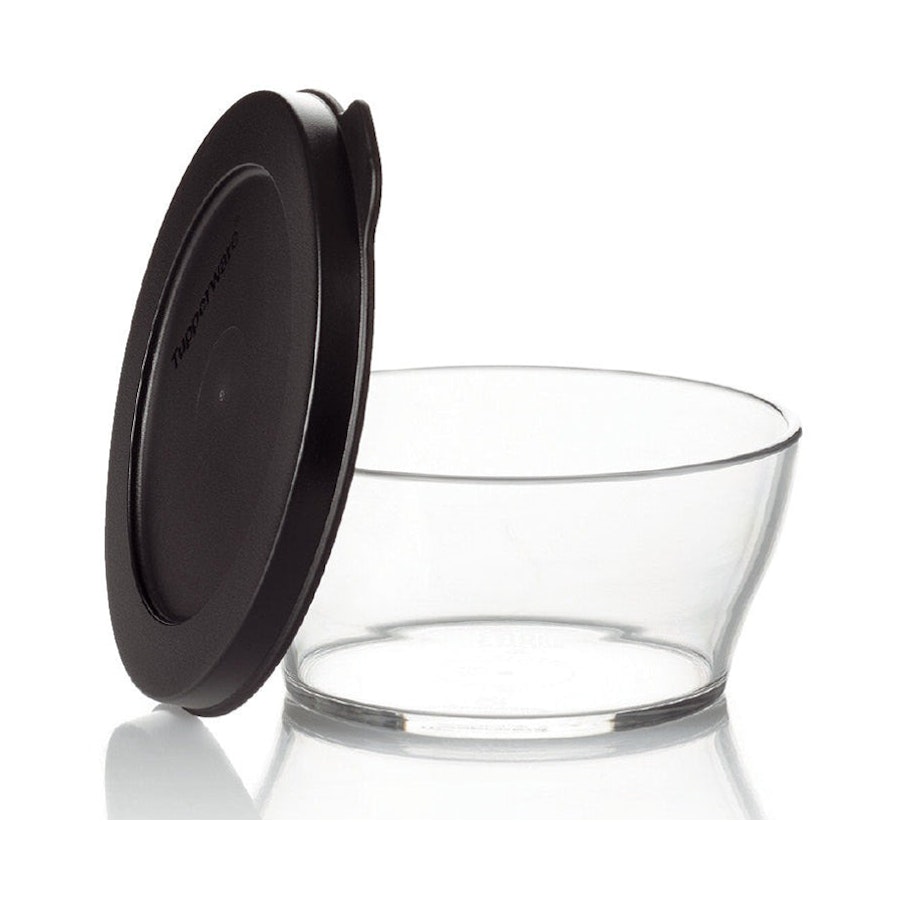 Tupperware Eco+ Clear Bowl 610ml Black Black