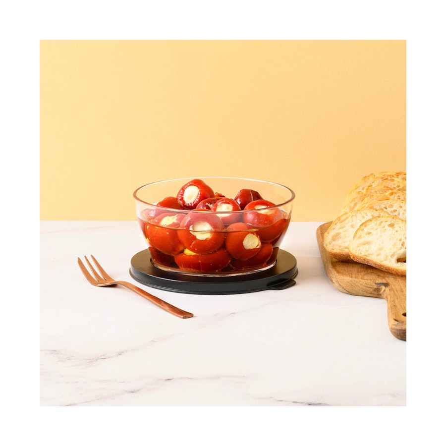 Tupperware Eco+ Clear Bowl 610ml Black Black