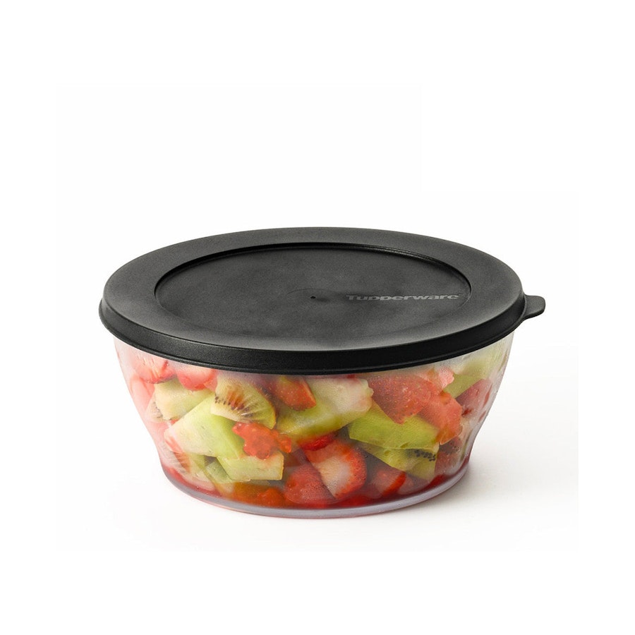 Tupperware Eco+ Clear Bowl 1.3L Black Black