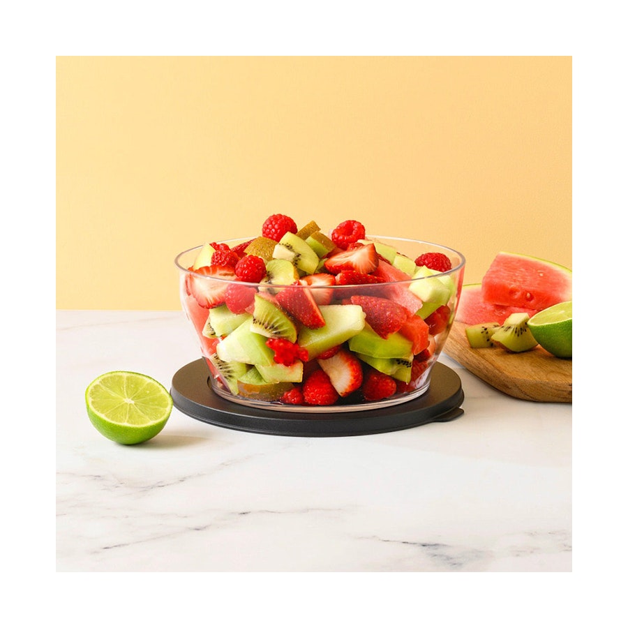 Tupperware Eco+ Clear Bowl 1.3L Black Black